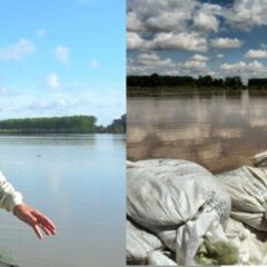 ВОДА ЈЕ НАДИРАЛА, А ЉУДИ СУ САМО ПУНИЛИ И НОСИЛИ ЏАКОВЕ (ВИДЕО)